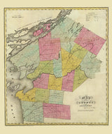 1829 Map of Jefferson County New York