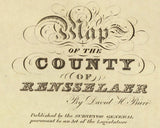 1829 Map of Rensselaer County New York