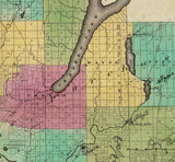 1829 Map of Steuben County New York