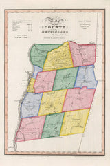 1839 Map of Rensselaer County New York