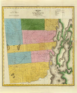 1829 Map of Clinton County New York