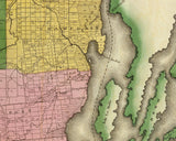 1829 Map of Clinton County New York