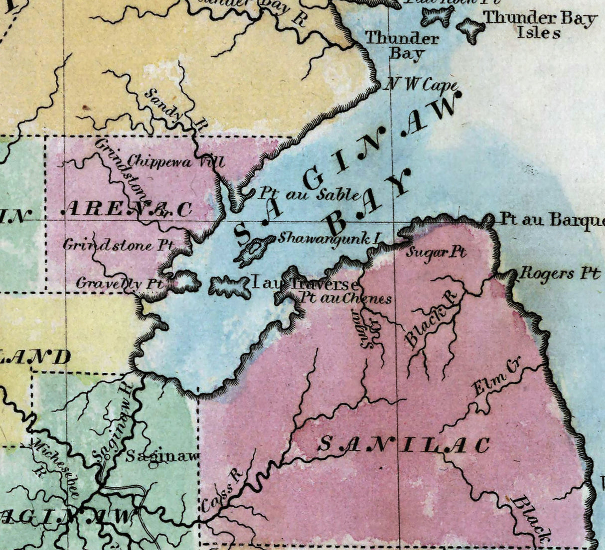 1831 Map of Michigan