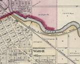 1859 Map City of Freeport Illinois