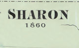 1860 Map of Sharon Mercer County Pennsylvania