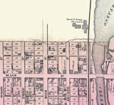 1860 Map of West Greenville Mercer County Pennsylvania