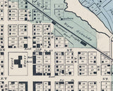 1861 Map of Goshen Elkhart County Indiana