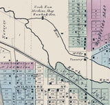 1861 Map of Goshen Elkhart County Indiana