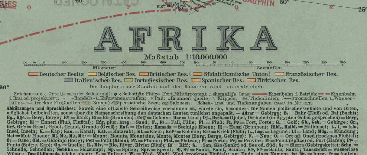 1914 Map of Africa