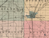 1880 Map of Auglaize County Ohio