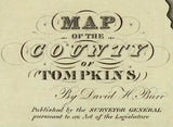 1829 Map of Tompkins County New York