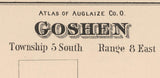 1880 Map of Goshen Township Auglaize County Ohio