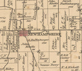 1880 Map of Goshen Township Auglaize County Ohio