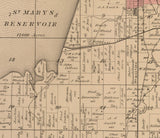 1880 Map of St Marys Township Auglaize County Ohio