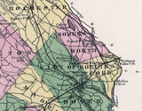 1871 Map of Strafford County New Hampshire