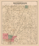 1880 Map of Duchouquet Township Auglaize County Ohio