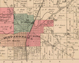 1880 Map of Duchouquet Township Auglaize County Ohio