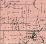 1880 Map of Logan Township Auglaize County Ohio