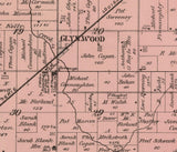 1880 Map of Moulton Township Auglaize County Ohio