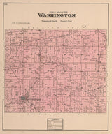 1880 Map of Washington Township Auglaize County Ohio