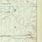 1889 Topo Map of Coleman Texas Lake Brownwood
