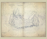 1870 Map of Portland Maine City and Harbor