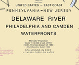 2001 Nautical Chart of Philadelphia and Camden Waterfronts