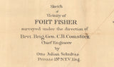 1865 Map of Fort Fisher North Carolina