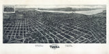 1911 Panoramic Map of Tulsa Oklahoma