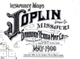 1900 Town Map of Joplin Missouri