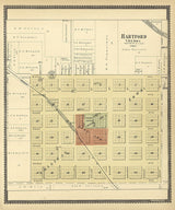 1901 Town Map of Hartford Kansas