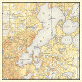 1919 Map of Gull Lake Minnesota