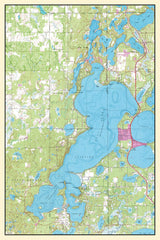 1995 Map of Gull Lake Minnesota