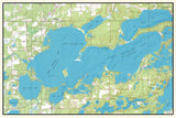 1995 Map of White Fish Lake Minnesota