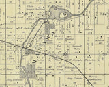 1889 Map of Little Wolf Township Waupaca County Wisconsin