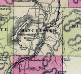 1876 Map of Bennington County Vermont