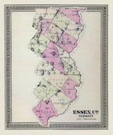 1876 Map of Essex County Vermont