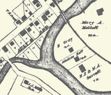 1888 Town Map of Glencoe Belmont County Ohio