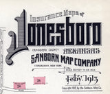 1913 Town Map of Jonesboro Arkansas
