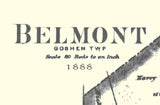 1888 Map of Belmont Ohio