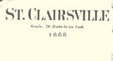 1888 Map of St Clairsville Ohio