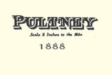 1888 Map of Pultney Township Belmont County Ohio