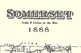 1888 Map of Somerset Township Belmont County Ohio