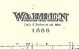 1888 Map of Warren Township Belmont County Ohio