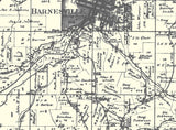 1888 Map of Warren Township Belmont County Ohio