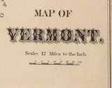 1876 Map of Vermont