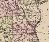 1876 Map of Windham County Vermont