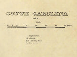 1822 Map of South Carolina