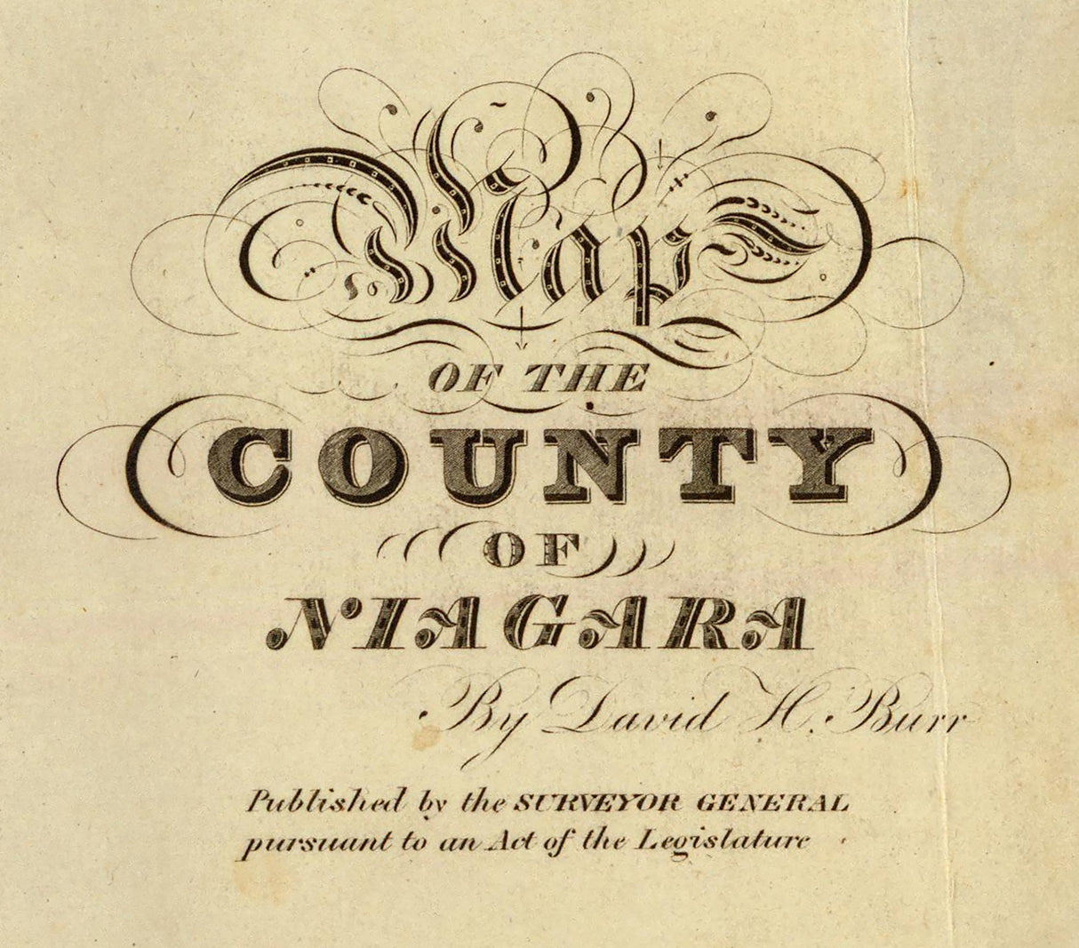 1829 Map of Niagara County New York