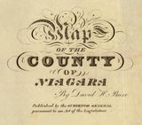 1829 Map of Niagara County New York
